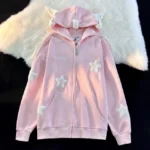 Kawaii oversize jakna s anđeoskim krilima